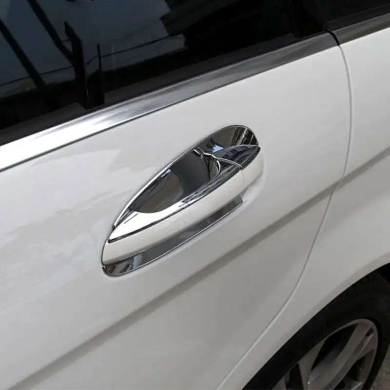 Хромированная Крышка для дверной ручки Mercedes Benz GLK/GL/ML/C Class W204 X204 ABS стикеры отделки