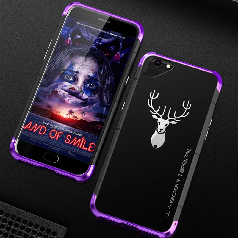 Чехол для OPPO R9 R9s металлический алюминий + PC Роскошный чехол телефона hull Wapiti