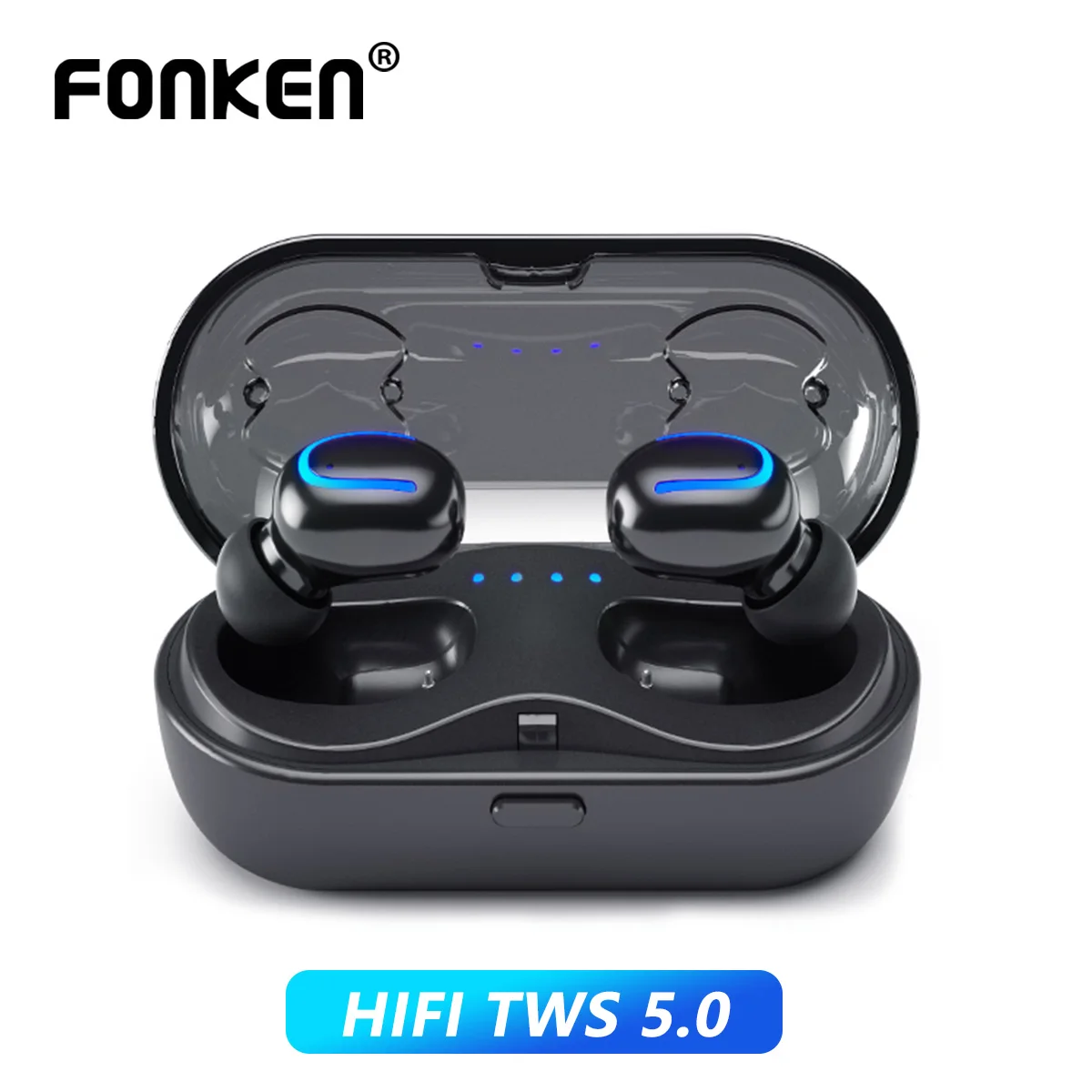 Беспроводные наушники FONKEN TWS стерео Bluetooth 5 0 дюйма спортивные с громкой связью