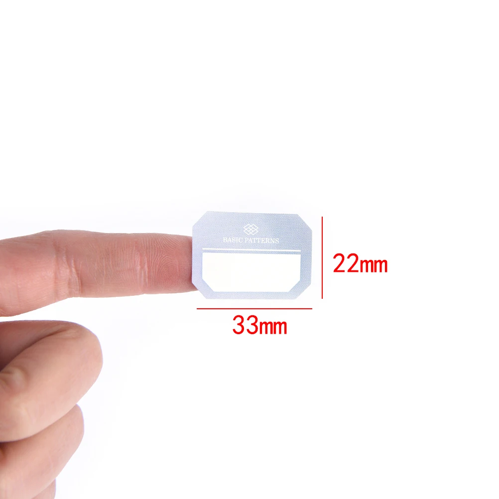 

48 Pcs/Pack Self Adhesive Sticky White Label Writable Name Stickers Blank Note Label Bar 22mm x 33mm