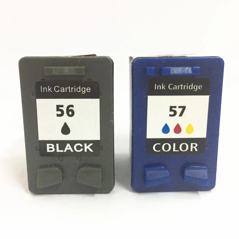 

vilaxh 56 57 Compatible Ink Cartridge Replacement For HP 56 57 for PSC 1350 2110 2310 Deskjet 5150 450CI 9600 9650 F4180 Printer