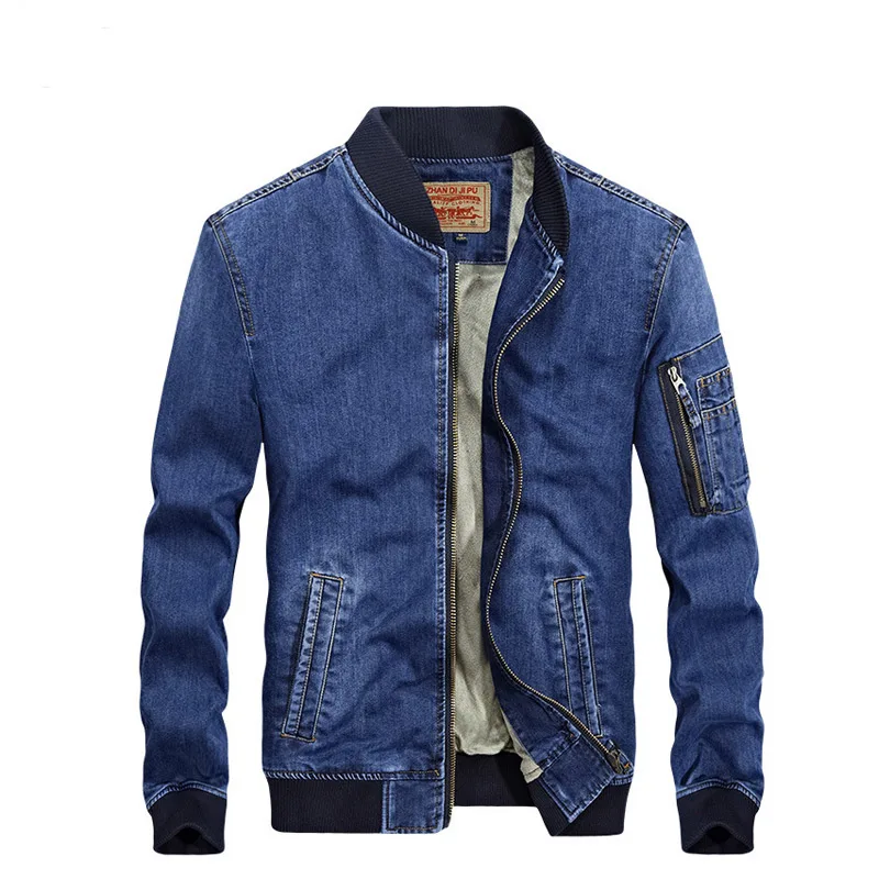 2018 New Arrival Denim Spring Autumn Winter Jacket Men Fleece Jeans 2 Colors Outerwear Windproof Coat | Мужская одежда