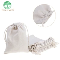 cotton muslin wedding party favor bags pouches medium unbleached double cord drawstring closure jewelryringsgift pack