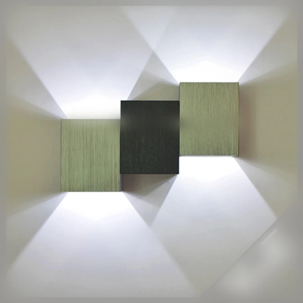 Стильная настенная компактная Светодиодная лампа LEDGLE кубический комнатный