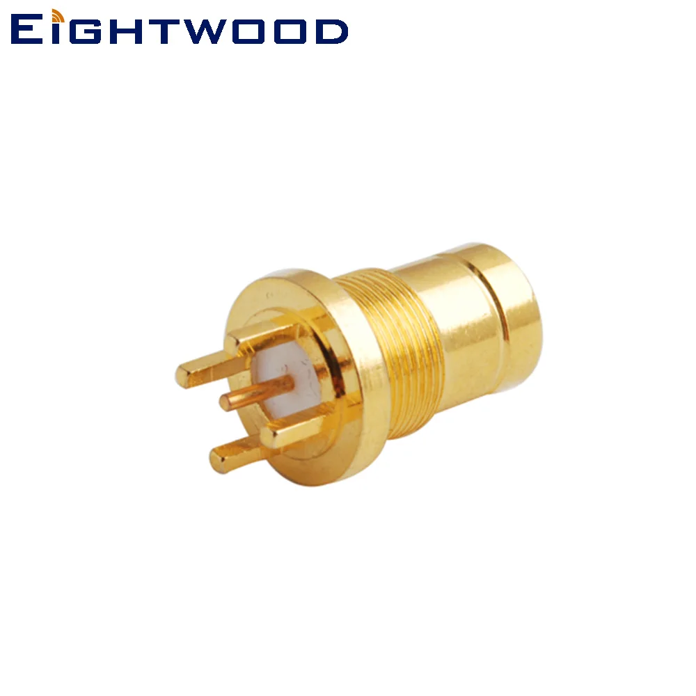 

Eightwood 5PCS 75 Ohm 1.6/5.6 Jack Female RF Coaxial Connector Adapter Thru Hole Vertical PCB Mount