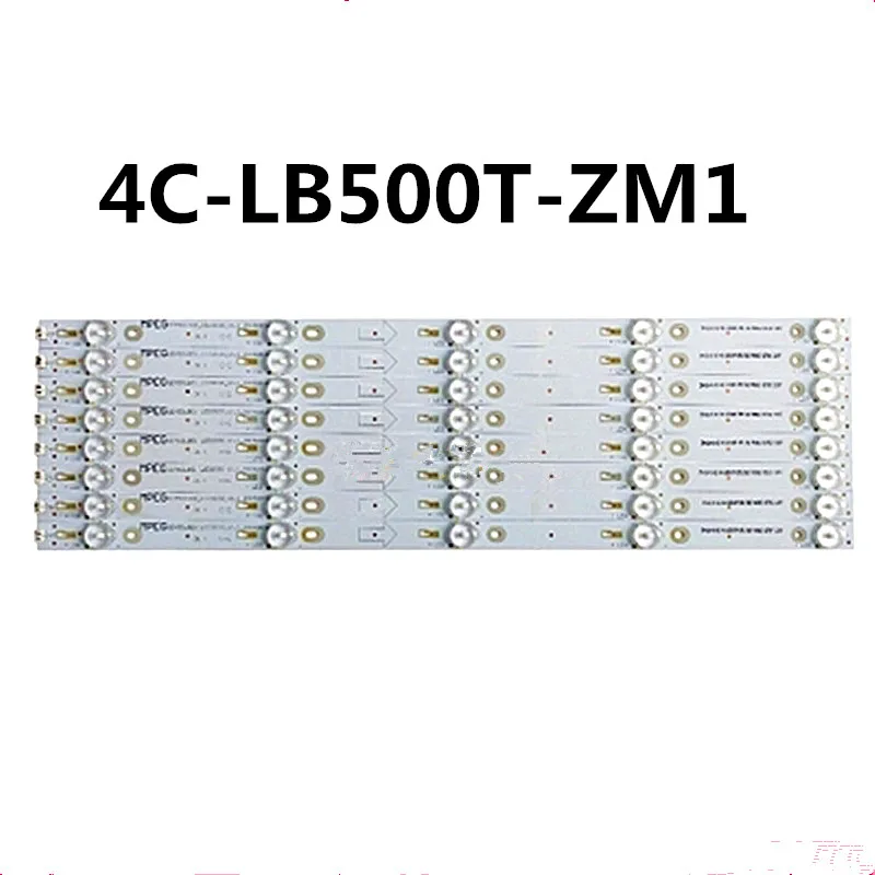 

1Set=8pcs led bar light for TCL L50F3800A Led backlight T0T-50D2700-8X5-3030C-5S1P 4C-LB500T-ZM1 OEM50LB01_LED3030_V1.1_20150806