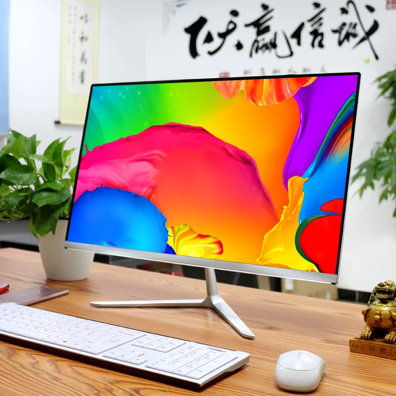 

Screen monitor display 24 or 27 inch CPU 8th i5 8500 or i7 latest version RAM 16GB DDR4 HD 1TB SSD OS win7 desktop computer pc