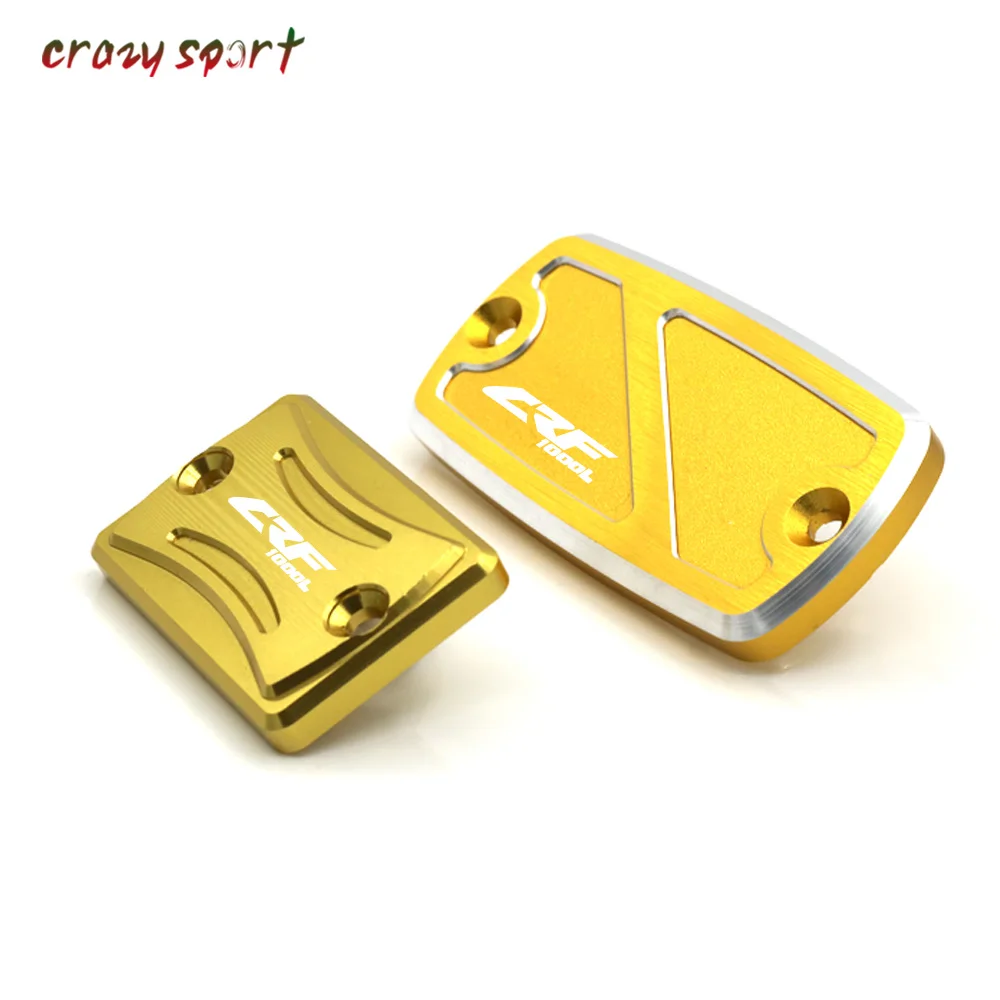 Front Rear Brake Fluid Reservoir Cover Cap For HONDA CRF1000L CRF 1000L 2015 2016 2017 Motorcycle Parts With Logo | Автомобили и