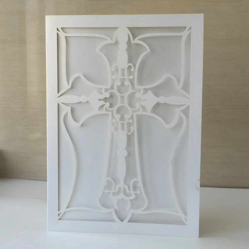 50 шт. карточка с перекрещивающимися узорами для детского праздника крещения дня