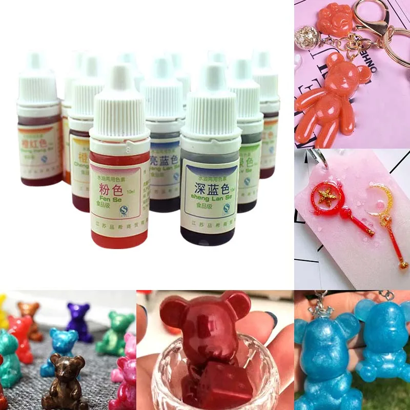 

Dyeing Pigment Slime Crystal Mud UV Resin Dyeing Water Oil Dual Use Pigment DIY Craft LL@17