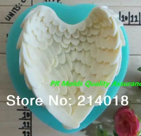 Супер качество 1 шт. 3D Крыло ангела птица Большой 9x9x4 см Силиконовые пара Детские плесень инструменты торта выпечки Глазурь для декорирования инструмент