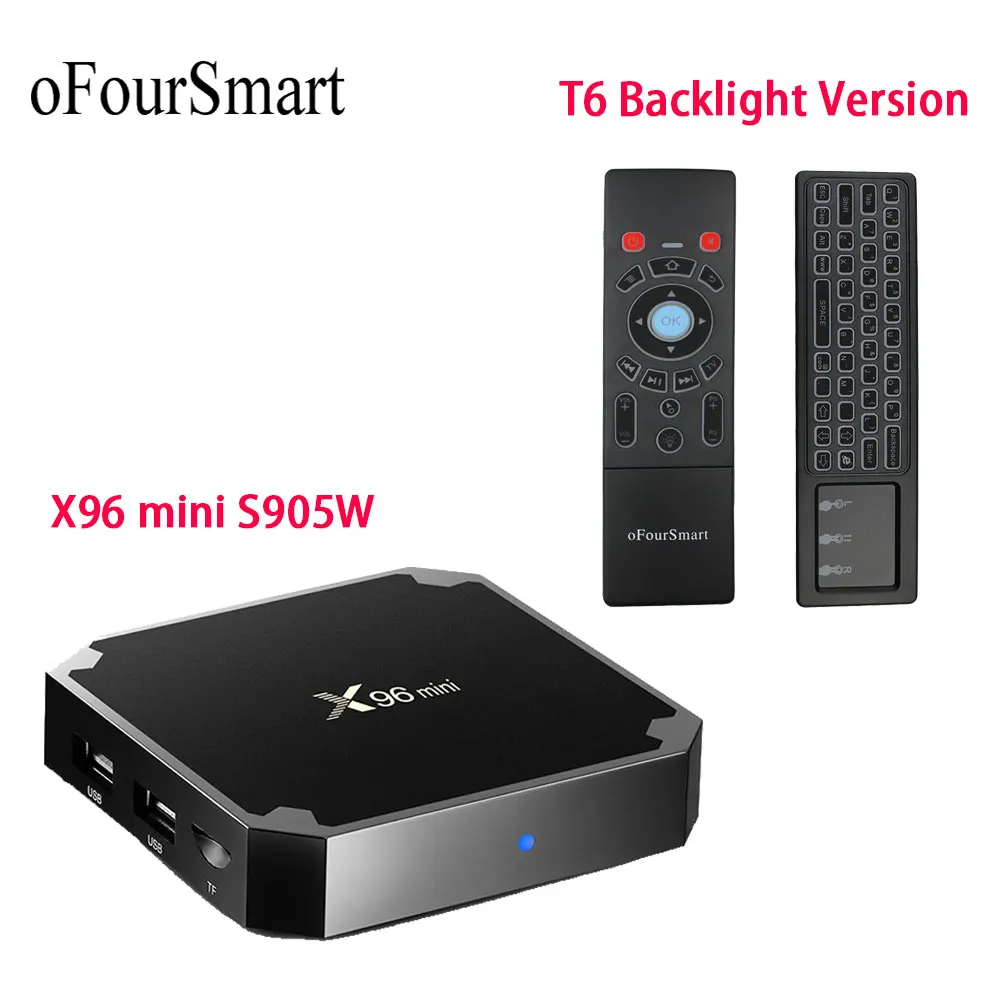 Android 7 1 Smart TV Box 4K Ultra HD 2 4G 5G Wifi четырехъядерный процессор Amlogic S905W KD 17 3 поддержка с T6 L