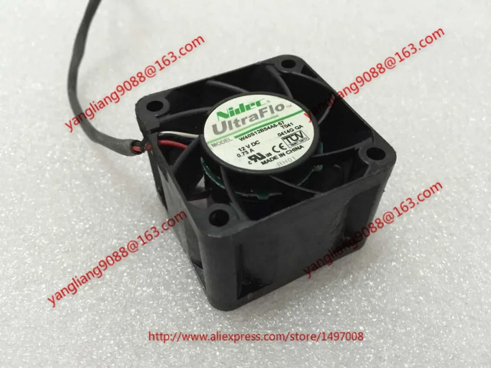Вентилятор охлаждения сервера Nidec W40S12BS4A5 57 T041 DC 12V 0.73A 40x40x28 мм|square fan|server fandc fan 12v |