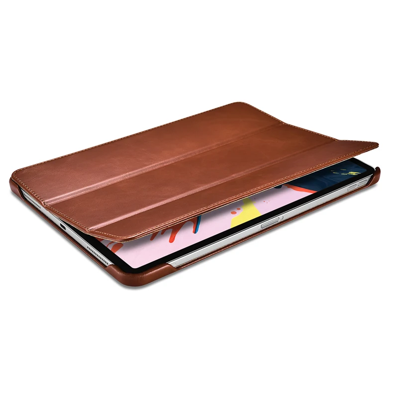 Умный Магнитный чехол для iPad Pro 11 тонкий из 2018 натуральной кожи с функцией