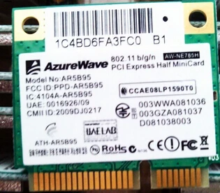 AzureWave AW NE785H AR5B95 AR9285 Половина Mini PCI e беспроводной WLAN Wifi карта|wifi card price|wifi credit cardswifi