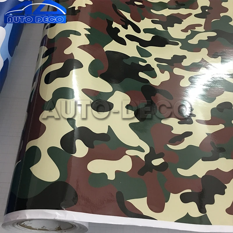 Глянцевая камуфляжная виниловая городская печатная пленка для автомобиля