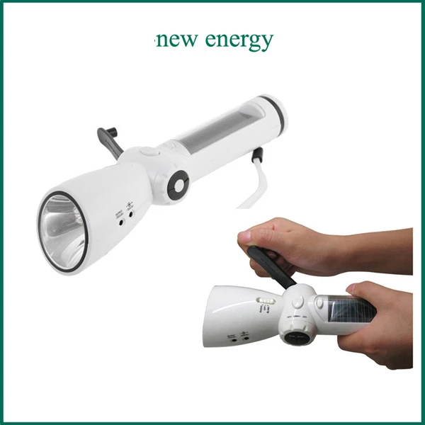 [Seven Neon] модный патент Кривошип Динамо Солнечный фонарь/мобильный телефон ChargerAM/FM