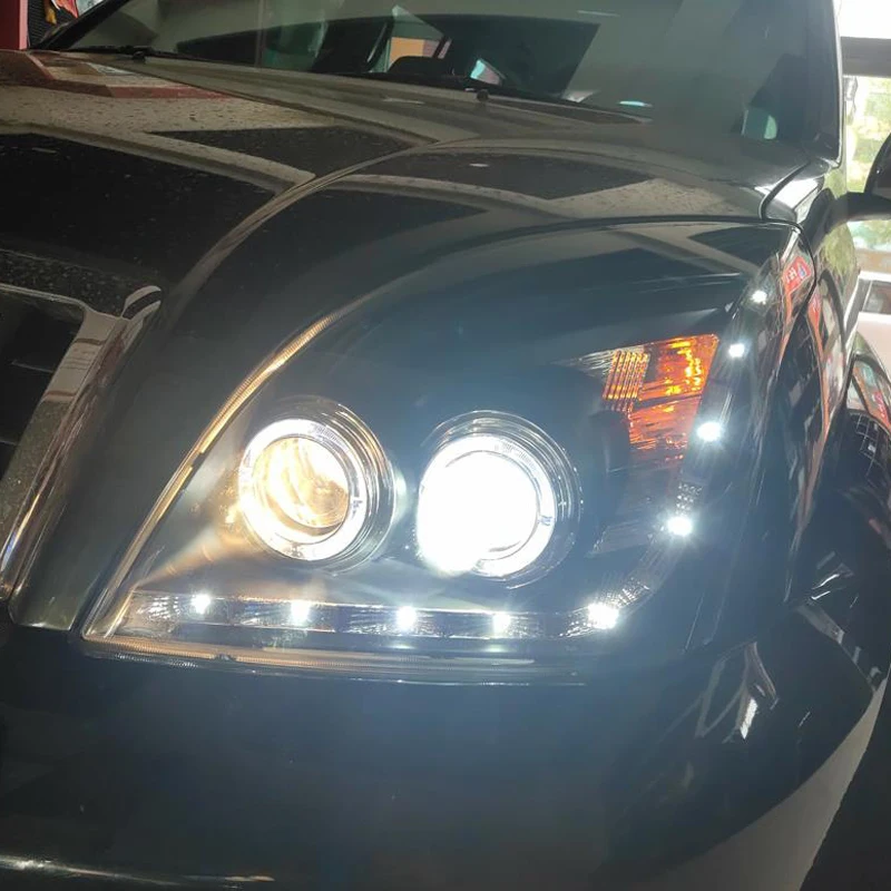 Автомобильный Стайлинг Головной фонарь для Toyota Prado 2003 2004 2005 2006 2007 2008 2009 передних фар, модифицированных на заказ HID