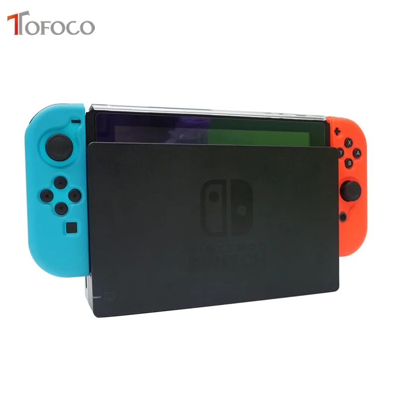 Защитный чехол TOFOCO из ТПУ для Nintendo Switch NS пыленепроницаемый прозрачный