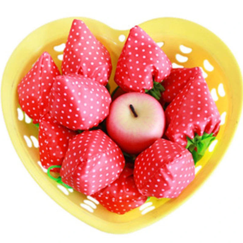 JSFINER сумки для покупок Новые красочные складные в виде клубники милые ручные