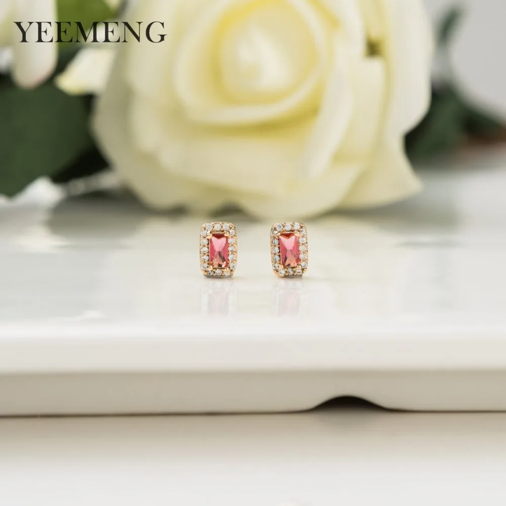YEEMENG 2019 новые женские серьги гвоздики в виде фотоблесток золотого