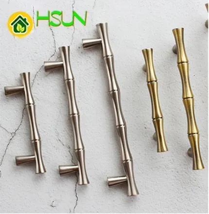2.5'' 3.75'' 5'' Silver Nickel Drawer Handles Dresser Bamboo Door Pulls Cabinet Kitchen Hardware | Обустройство
