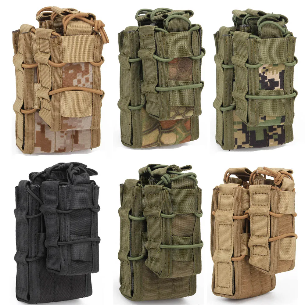 Molle Системы подсумок 5 56 9 мм хранения двойной спальные мешки 1000D нейлон Airsoft