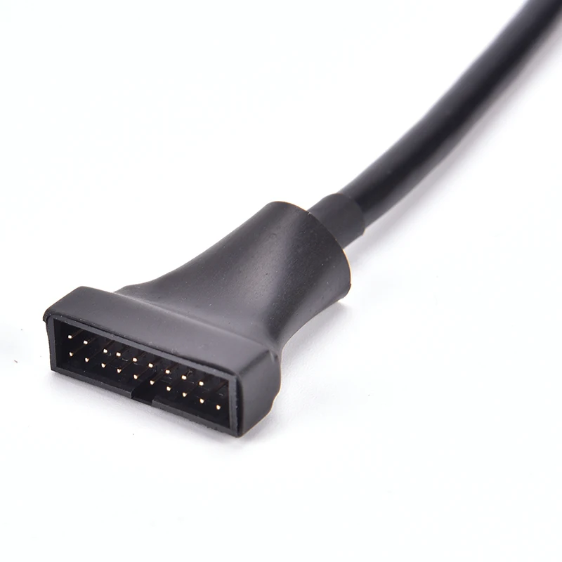 5 шт. черный USB 2 0 9 контактный Корпус Мужской к материнской плате 3 20pin переходник с