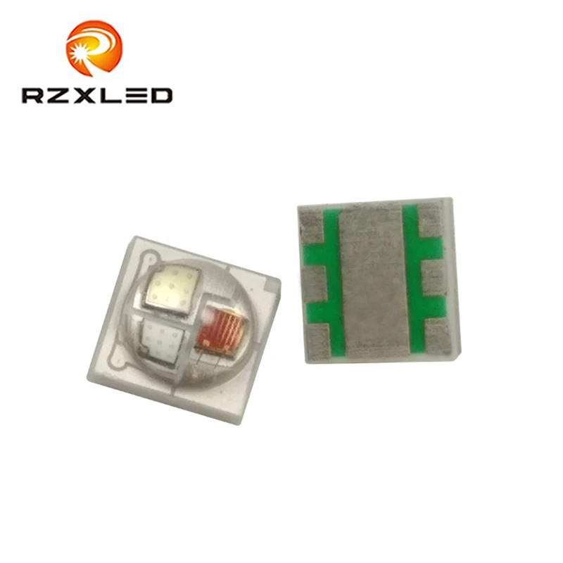 50 шт./лот 4 контактное поверхностное крепление 3535 упаковка RGB серия светодиодов 3