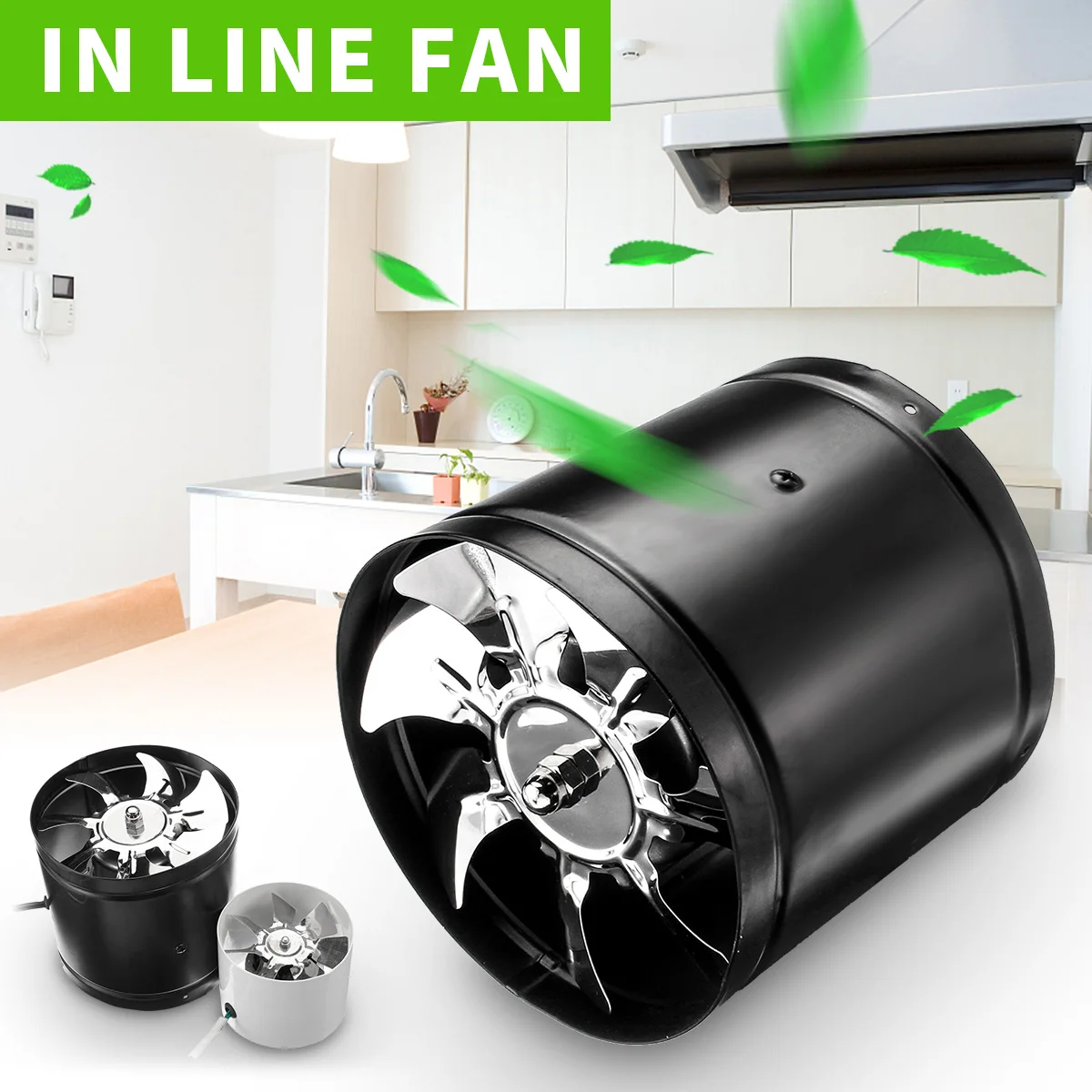 4/6 дюймов вентилятор стены потолок встроенного вентилятора трубы исчерпания Ductd