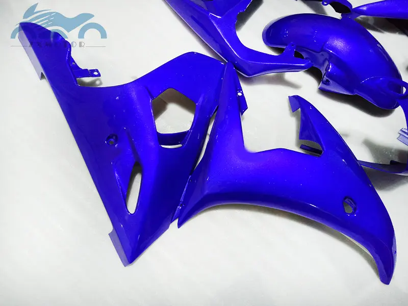 Высококачественный комплект обтекателей мотоцикла для YAMAHA R6 YZFR6 2003-2005 YZF R6 03-05 послепродажный обтекатель комплекты синий кузов DF19