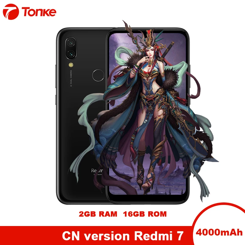 Оригинальный Xiaomi телефон Redmi 7 2 Гб оперативная память 16 Встроенная Snapdragon 632 Octa Core 626 &quot19 9 полный экран 12MP