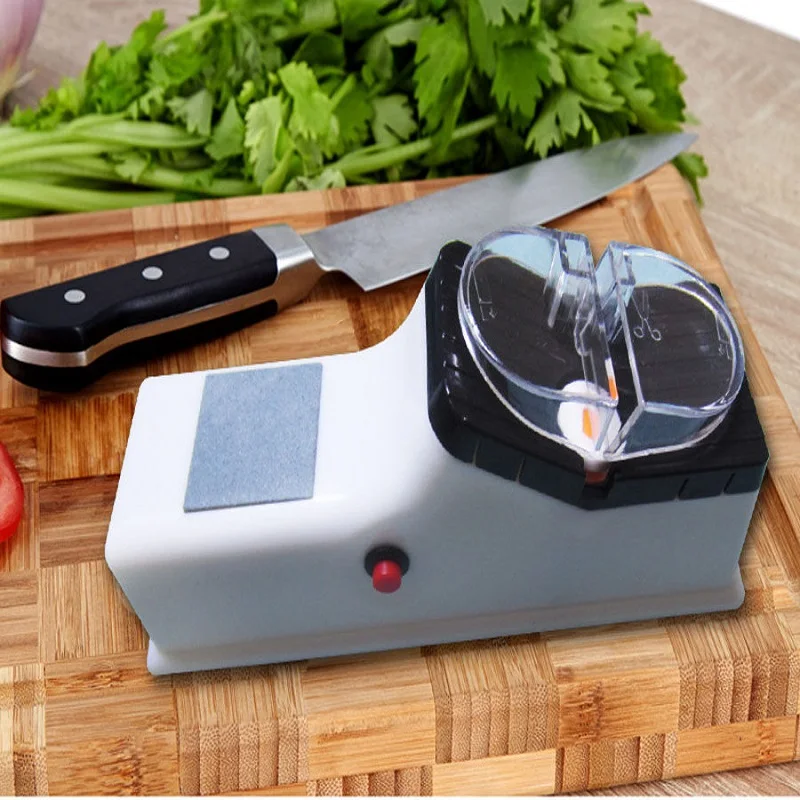 1Pcs Electric Sharpener Plug In Automatic Grinding Tool Fast Multi Function Grinder Knife Quality Kitchen Utensils Househould | Дом и сад