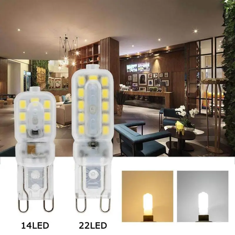 G9 LED 220V 14LEDs 22LEDs Lamp Bulb SMD 2835 Light Replace 1.5W 2.5W Halogen Z30 | Освещение