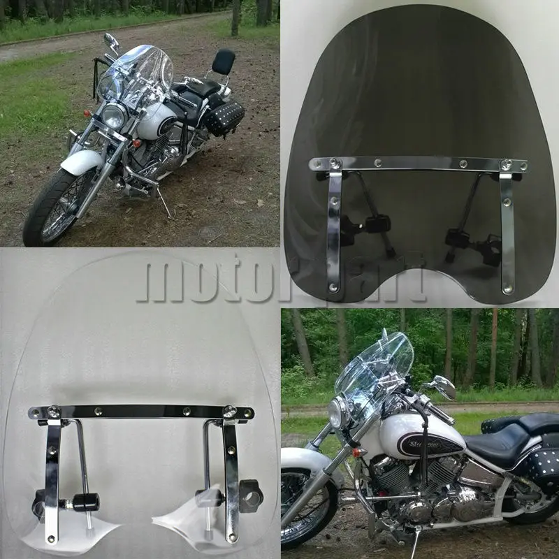 Ветровое стекло 19 &quotx 17&quot для Harley Davidson Heritage Softail Road King Night Train с 7/8 &quotили 1&quot