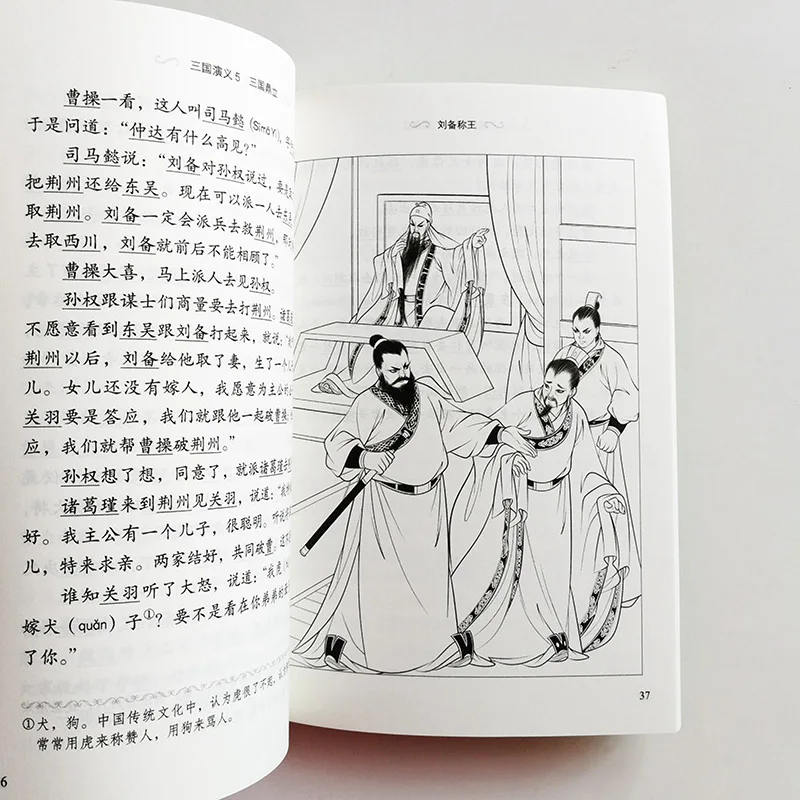 6 шт./компл. Romance of the Three Kingdoms градуированных читателей для китайского языка учащихся китайский чтения книги Уровень 2: 800 слов