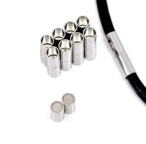 

Free Shipping 100pcs Jewelry Strong Magnetic Clasps 18*6mm Inner Hole 5mm
