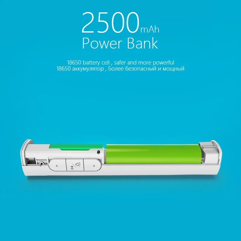 PISEN Мини 2500 мАч Мощность банк Портативный Беспроводной Ведущий USB 2 4 ГГц
