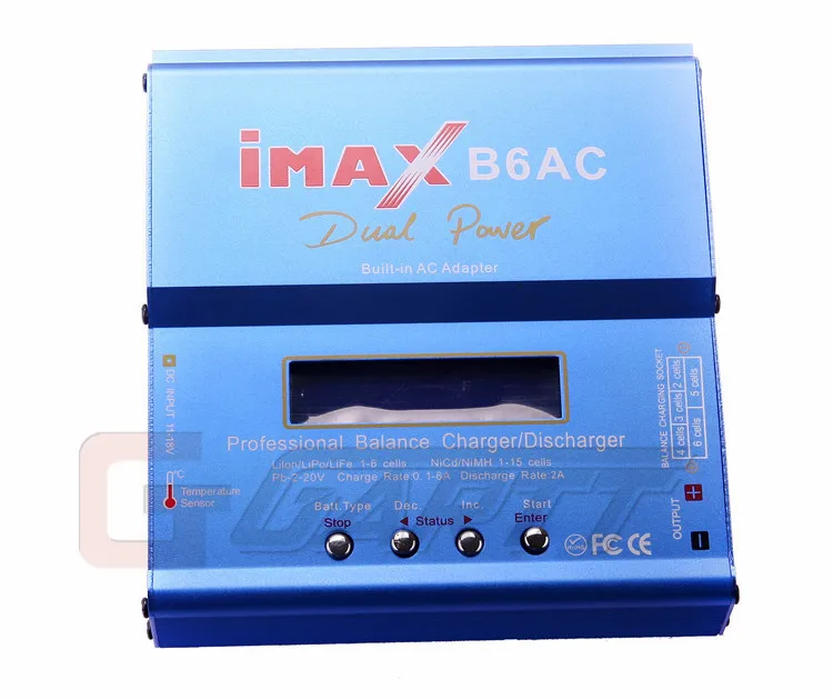 Цифровой ЖК дисплей IMAX B6AC Lipo NiMH интеллектуальное зарядное устройство RC B6
