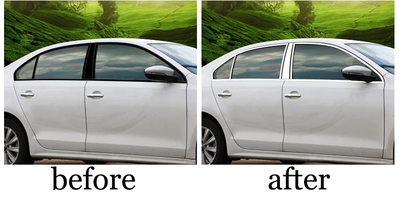 Отделка крышки подоконника из нержавеющей стали для volkswagen jetta mk6 2012 2013 2014 2015 2016 2017