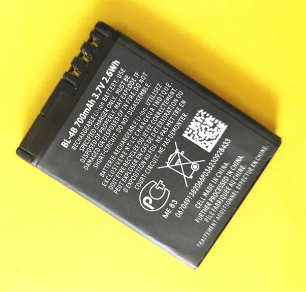 1 шт Новинка 3 7 V BL-4B BL 4B BL4B мобильный сотовый телефон Батарея батареи для Nokia 2505 3606