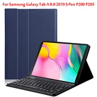 Чехол для клавиатуры с Bluetooth для Samsung Galaxy Tab A 8,0 2019 S Pen P200 P205 SM-P200 SM-P205