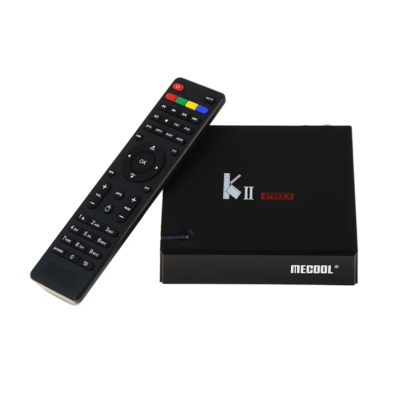 MECOOL Кии Pro Android ТВ коробка Android 7,1 DVB T2 DVB S2 Amlogic S905D Quad-core 4K Media player Поддержка Clines IPTV Set-top Box