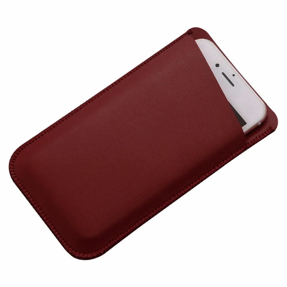Для iPhone 6 7 роскошный двойной слой из микрофибры кожаный телефон рукав накладка