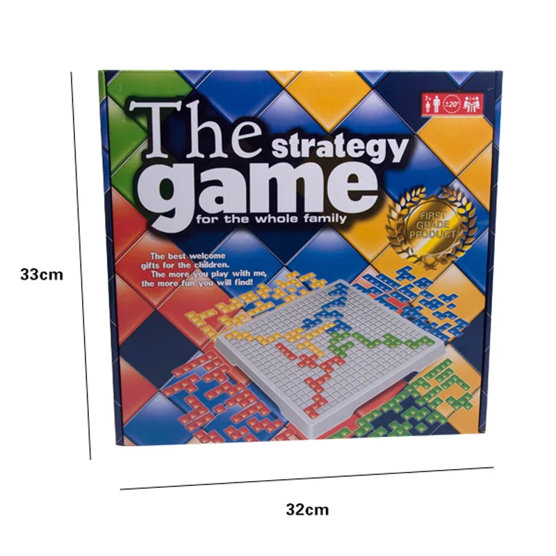 

The Strategy Game Blokus Board Game Educational Toys Squares Game Easy To Play For Children Russian Box Series indoor games