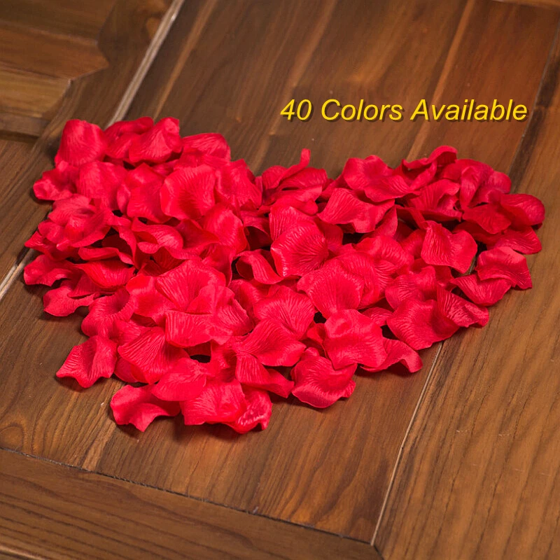100 шт. разноцветные лепестки роз 5 см искусственная имитация нетканых цветы для