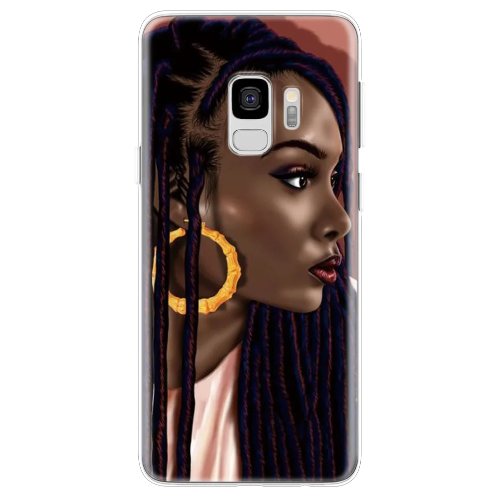 Афро девушки черный женский художественный чехол для samsung Galaxy A50 A40 A30 A60 A70 A20 A20e A10 A7 A9 чехол для samsung A40 Coque