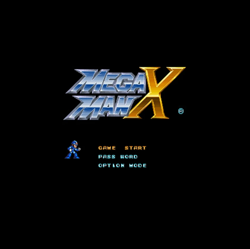 

Большая серая игровая карта Mega Man X 16 бит для игроков в США NTSC