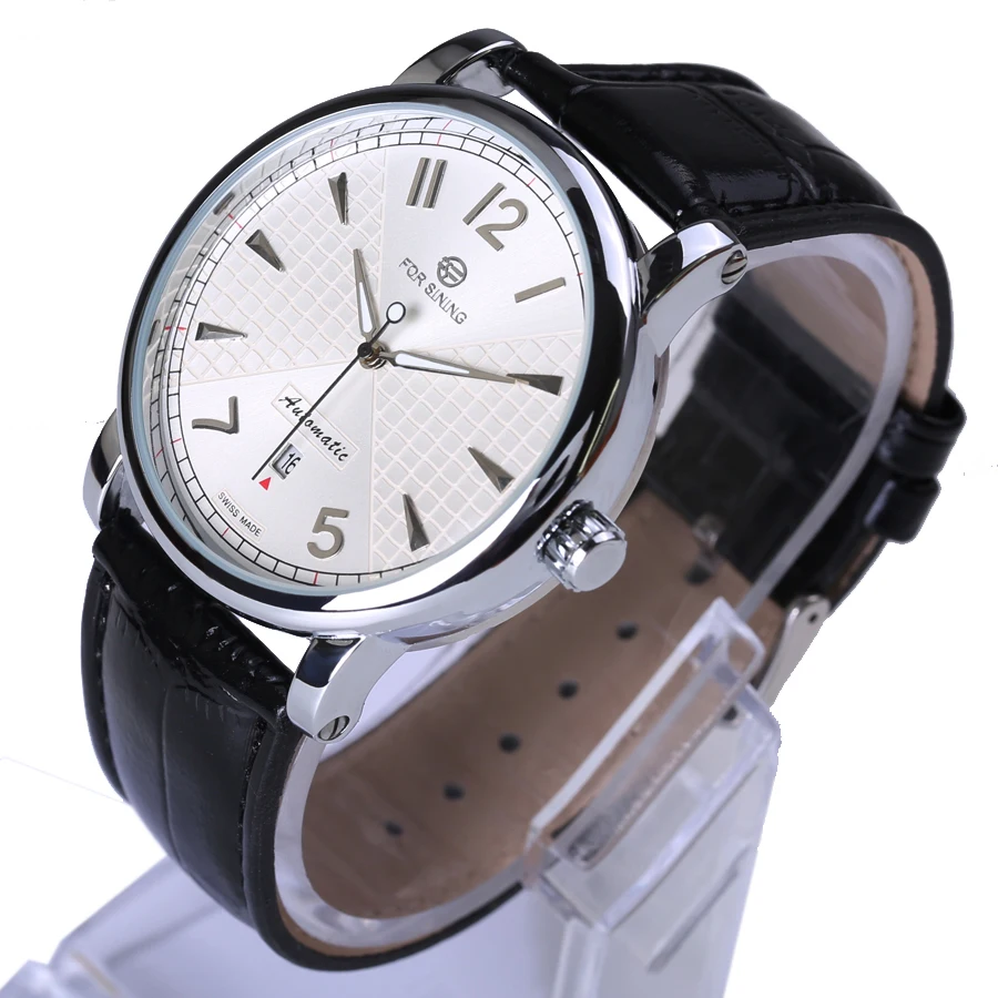 Часы наручные Forsining Мужские механические модные деловые дизайнерские брендовые