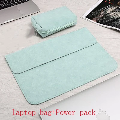 Green sets Новая роскошная сумка для ноутбука Macbook Air 13 Touch ID Pro 13 11 12 15 чехол для Xiaomi 13,3 15,6 чехол для ноутбука - Цвет: Green sets